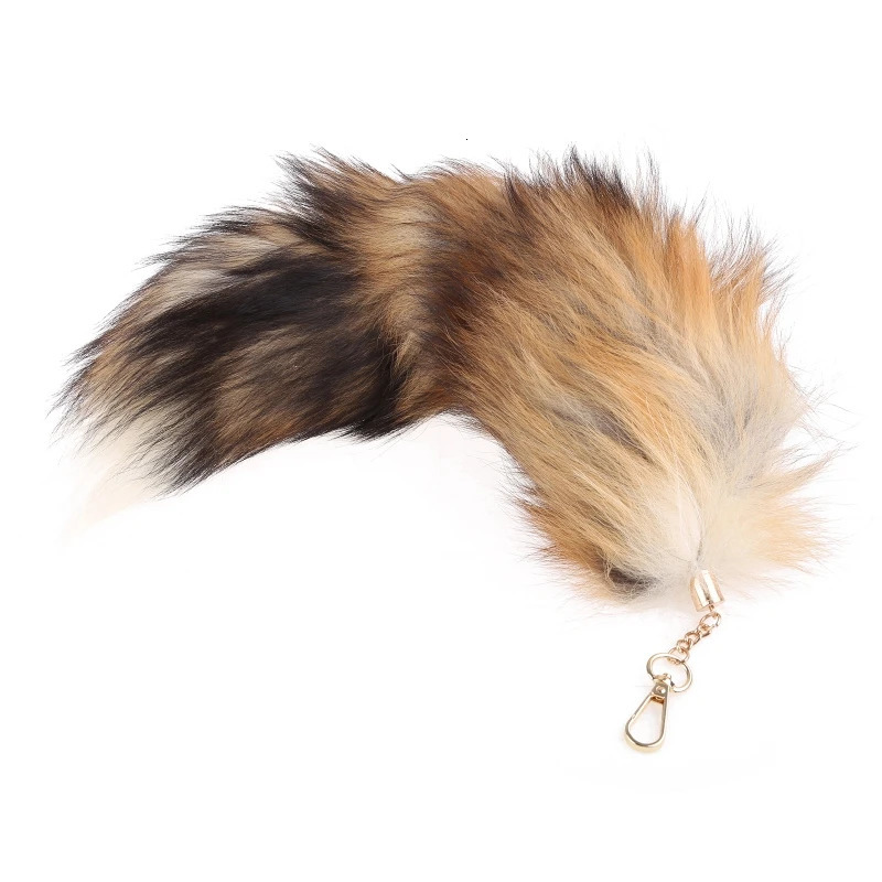Cute animal tail keychain personalized fur pendant keychain bag charm keyholder keychain gift 241107