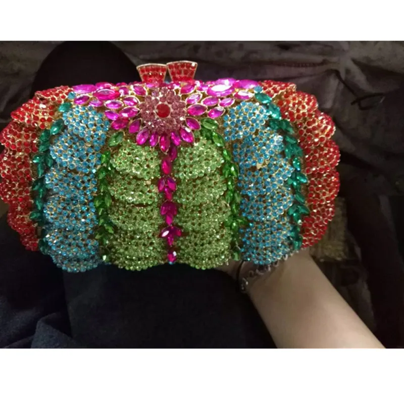 Latest Womens Handbags and Purses Clutch Evening Bag Rhinestone Bag Metallic Diamonds Bridal Party Luxury Bridal Wedding Party