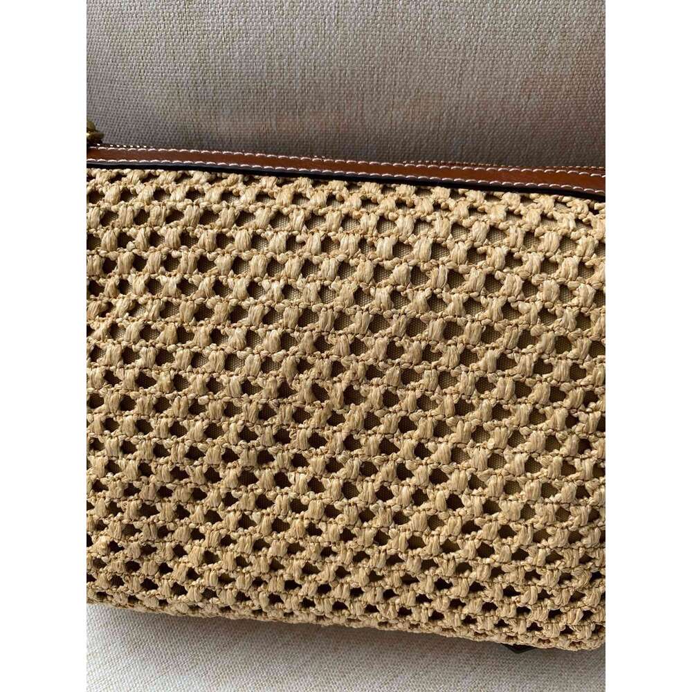 OLOEY Women's Weave Messenger Bag Hollow Out Fashion Female Single Shoulder Bags