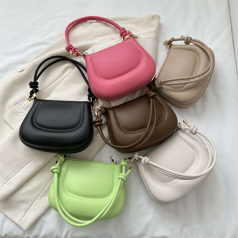 Crossbody 2024 New PU Fashion Solid Color Temperament Underarm Stylish Single Shoulder Versatile Women's Bag