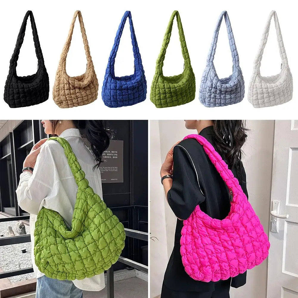Womens bedding handbag large inflatable handbag lightweight mattress shoulder bag fashionable Y2K style cross body wallet 241107