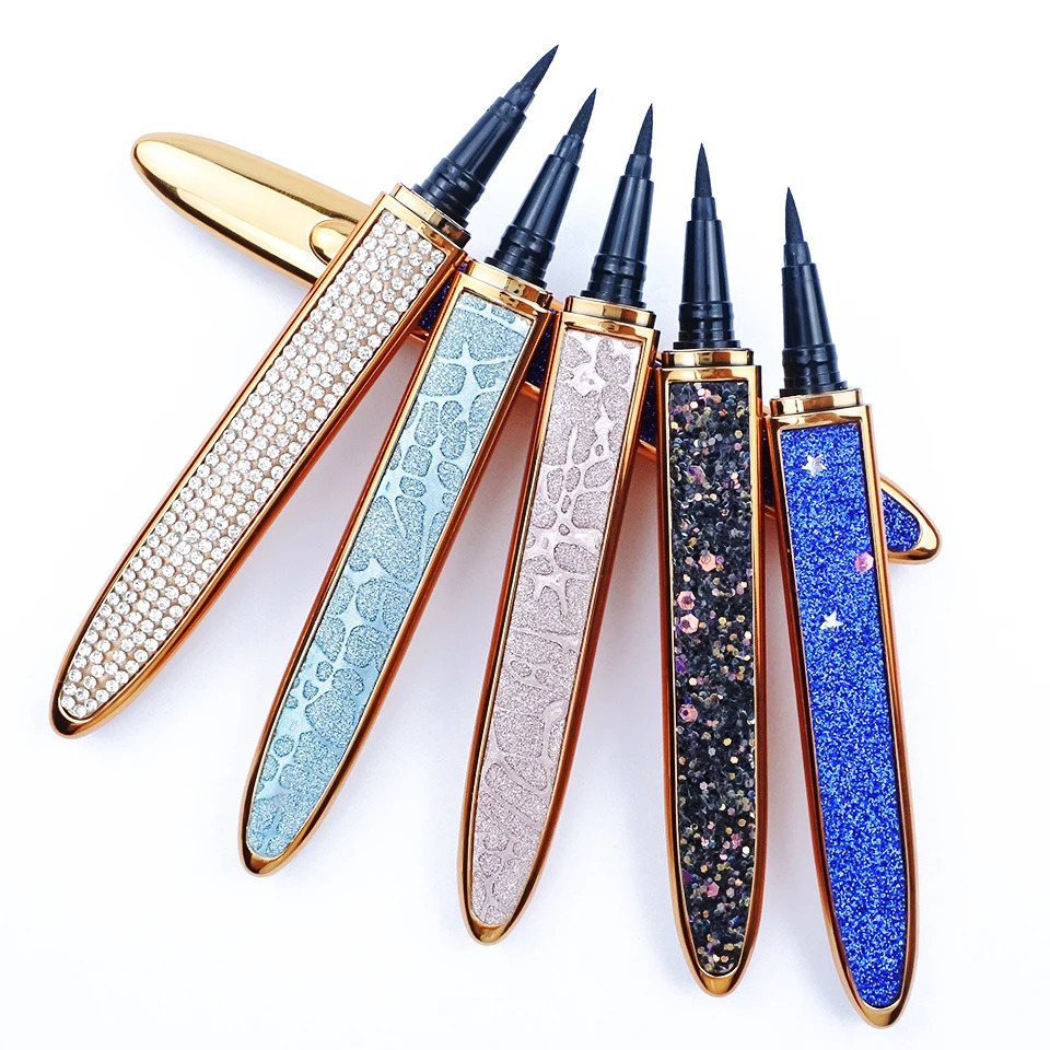 2/5/10/30/50Pcs mascara wholesale bulk black and white magnetic self-adhesive eyeliner gel pen waterproof glue false eyelashes 241107