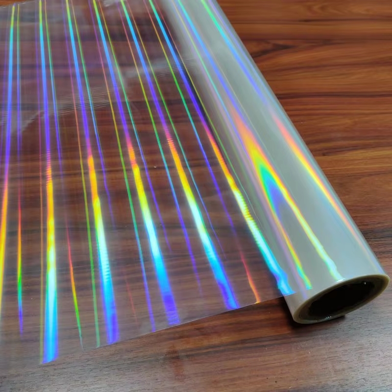 New Design Transparent Holographic BOPP Plastic Film Soft Lamination and Packaging Wrapping Film for Pallet Packing