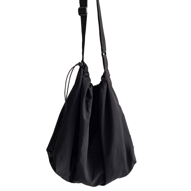 Fashion Crossbody Bag Drawstring Bag Lady Purse Casual Shoulder Bag
