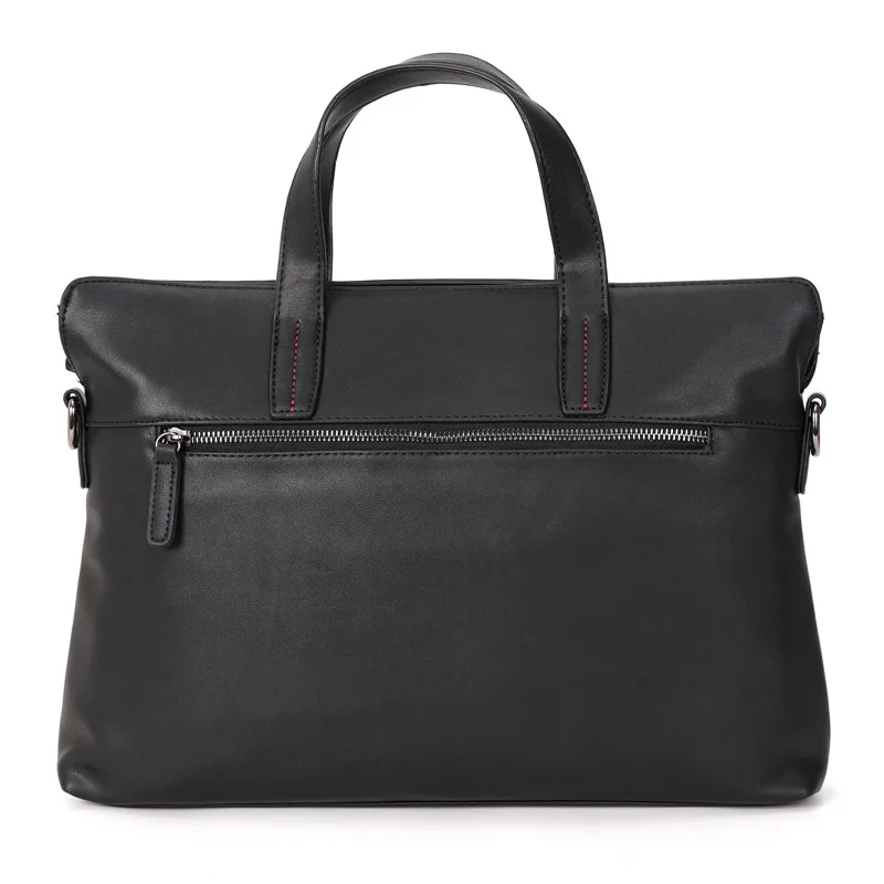 Business Luxury Men's Briefcases Shoulder Bag Crazy Horse Leather Handbag Tote Bag Messenger Bag Laptop Bags Man Bolso Hombre
