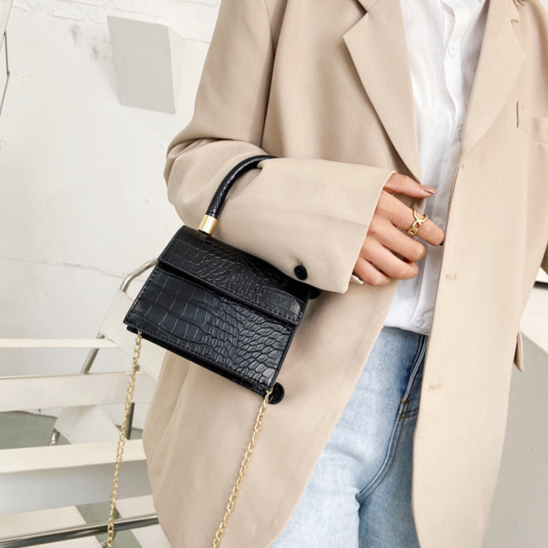 Ladies Handbags Mini Stone Pattern Crocodile Pattern Crossbody Shoulder Bags Fashion Crossbody Handbags Wallets