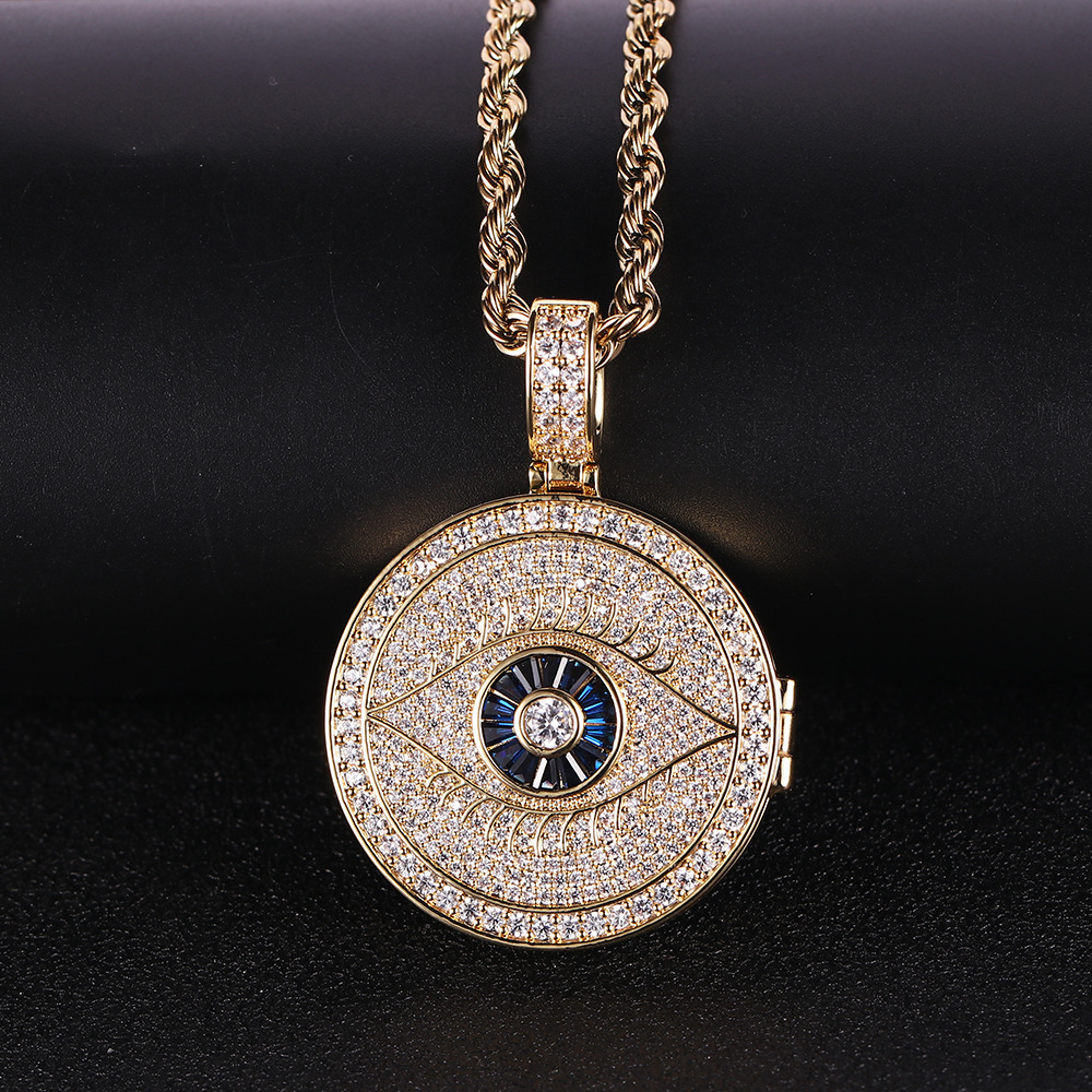 JEWE Custom Scorpion Medallion Pendant Iced Out Diamond Charm Hip Hop Jewelry Solid 925 Sterling Silver Chain for Men 240424