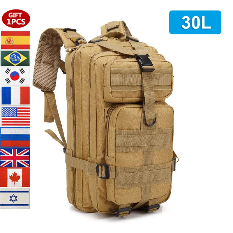 Oulilan 30L/50L 9000D Nylon Waterproof Backpack Military Rucksacks Tactical Sports Camping Hiking Fishing Hunting Bag 241106
