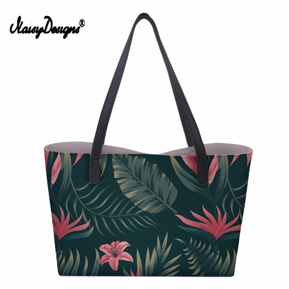Tropical Paradise Bird Palm Leaf Bags for Women Bolsa Feminina Top-Handle Bag Wallets Drop Shipping Sac Main Femme Customzied