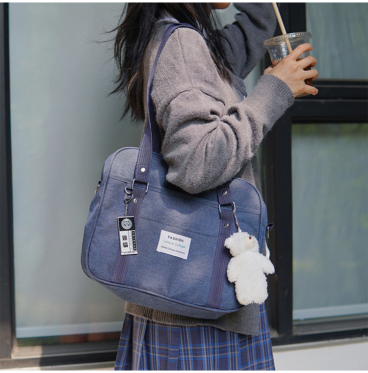 Sweet Japan Style Girls Lolita Shoulder Bags Students JK Bag Embroidery Briefcase Bookbag Messenger Bags With Strap