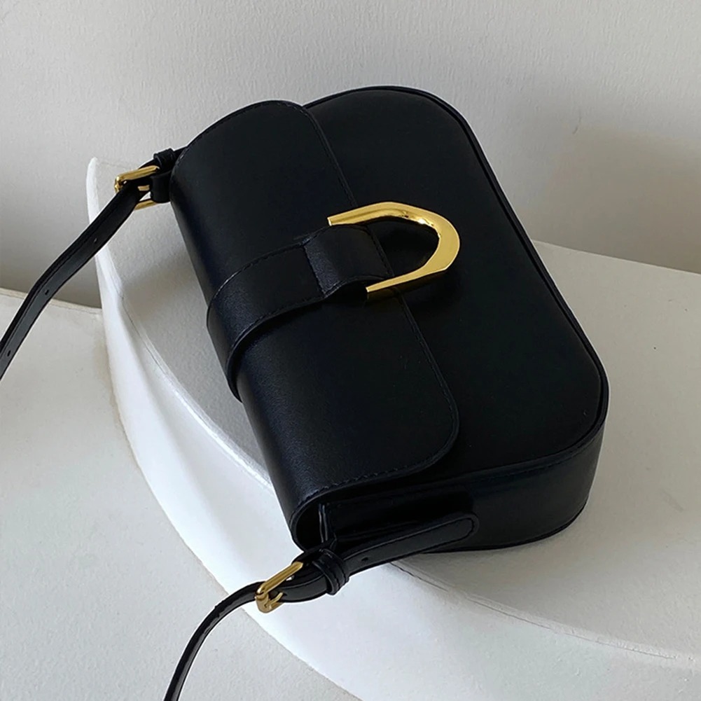 2024 New Women Patent Leather Crossbody Bags Fashion Retro Shoulder Bags Casual Solid Color Underarm Bag Ladies Handbag Tote
