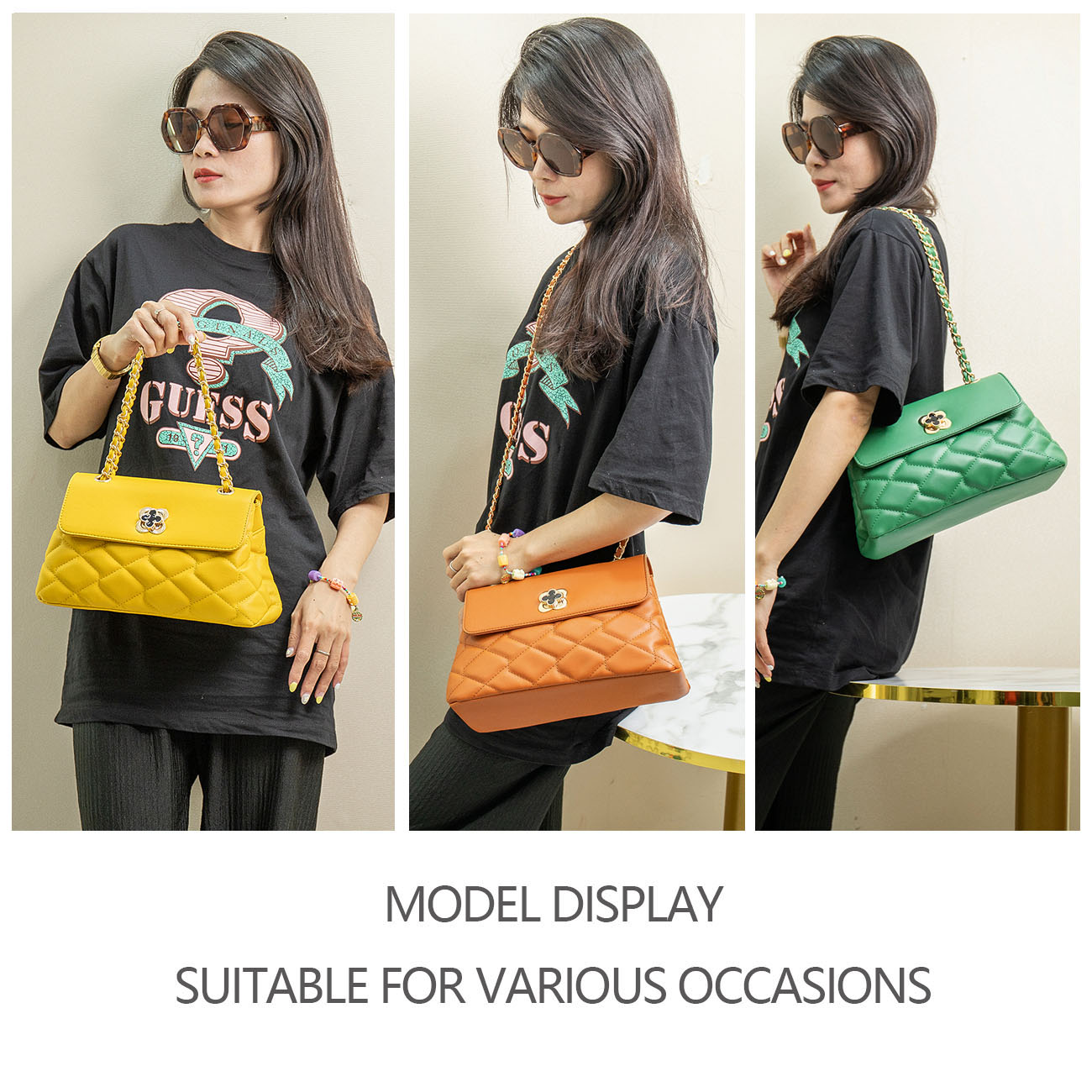 2023 new fashion mini purse and Tote Leather women's One shoulder Clutch chain women's purse