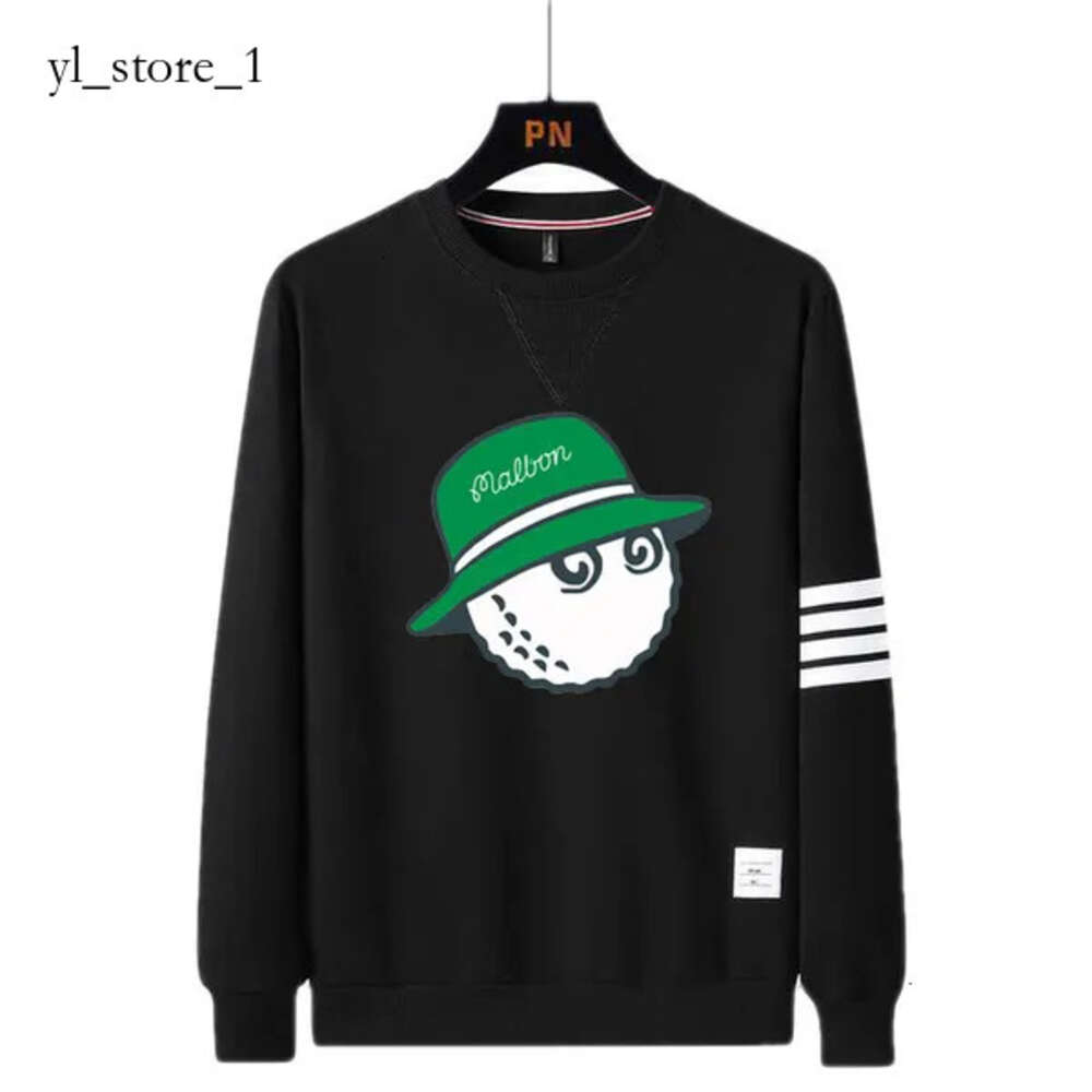 Hoodie Fashion Designer Men's Tshirts Golf Hooded Sweater 2024 New Trendy Round Neck Long Fit Sport Cotton Tops 00