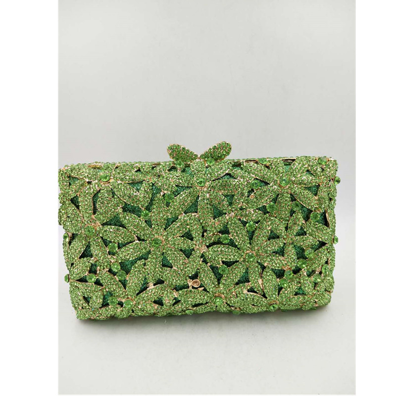 2020 Newest Crystal Diamond Chain Evening Bag Crystal Diamond Evening Bag for Bridal Clutch Purse Party Ladies Party Small Purse