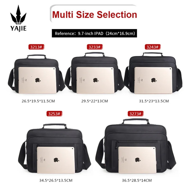 Shoulder bag mens handbag messenger small business briefcase large capacity multifunctional fashionable casual waterproof 241106