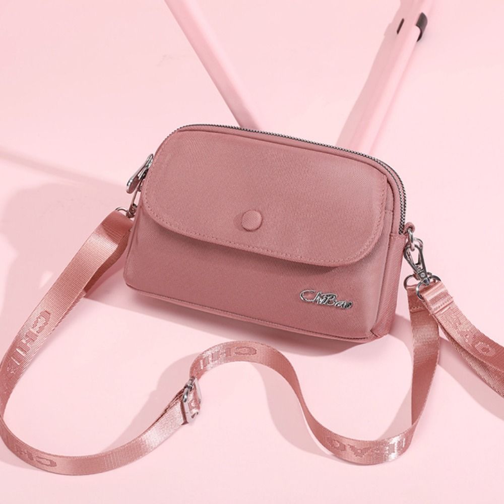 Women's Thick Canvas Waterproof Shoulder Bag Solid Color Crossbody Strap for Middle-aged fashion