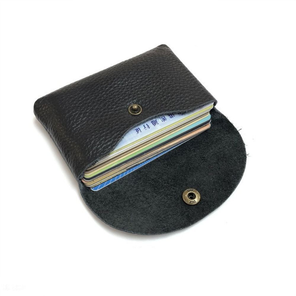 Portable Real Leather Card Holder Cute Soft Cow Leather Business Credit Cards Sleeve Bank Card Case Gifts