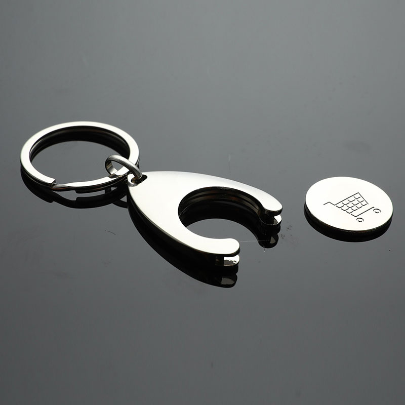 Keychain Shopping Cart Pluggable Design Key Chain for Car Key Ring Holders