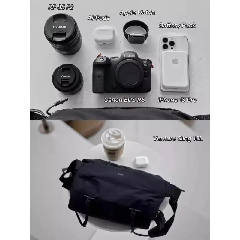 Bellroy Australia Venture Sling 10L Explorer Chest Bag Largecapacity unisex fashion One shoulder messenger bag 241106