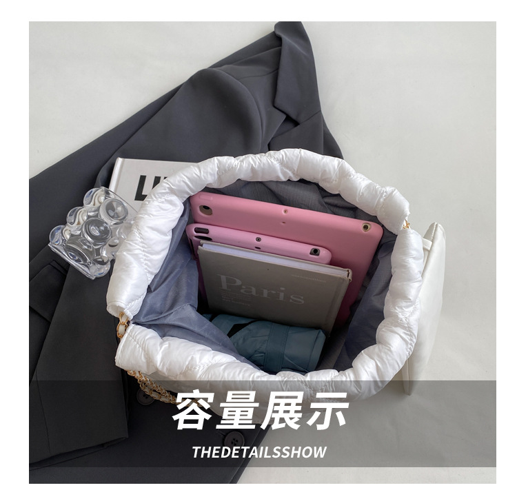 Brand Designer Canvas Plaid Quilted Women's Shoulder Bag Casual Chain Crossbody Bag Large Square Handbag and Purse