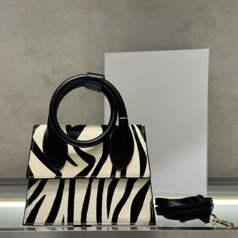 Zebra Print Shoulder Bags 2025 New Designer Luxury Horse Hair Totes Fashion Messenger Crossbody Underarm Bag Clutches Evening Purses And Handbags For 