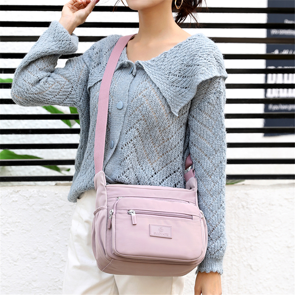 Summer Style Many Pocket Shoulder Crossbody Bags for Women 2024 Ladies Hand Cross Body Bag Woman Purses and Handbags Sac A Main