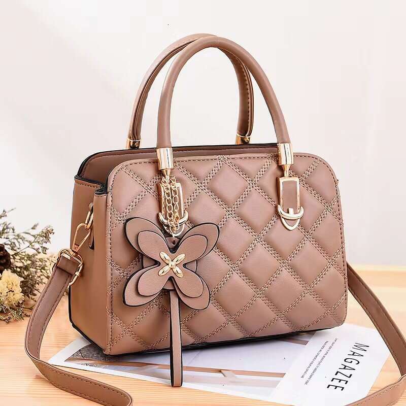 Korean version of high-quality women's bag, simple and versatile texture handbag, boutique shoulder bag bags
