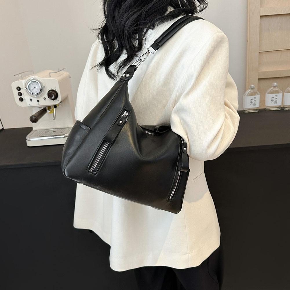 Y2k Punk Crossbody Bags For Women 2024 Vintage Fashion Trend Large Leather Design Pillow Shoulder Handbags Female Daily Tote Bag