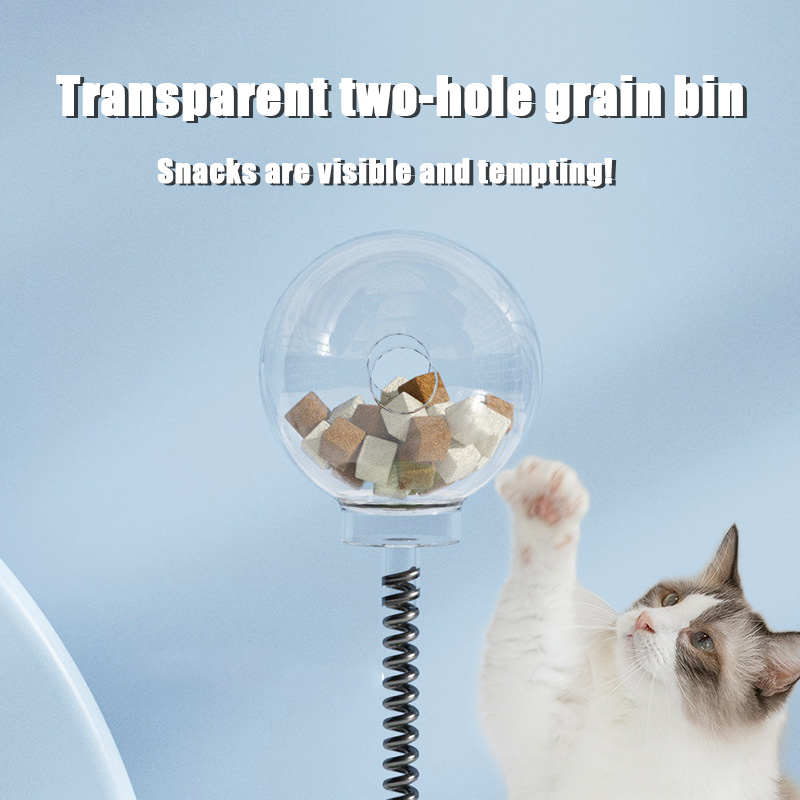 Cat toys leaky food carousel teasing cat toys cats and dogs universal self high boredom carousel non-slip snacks freeze-dried shaker