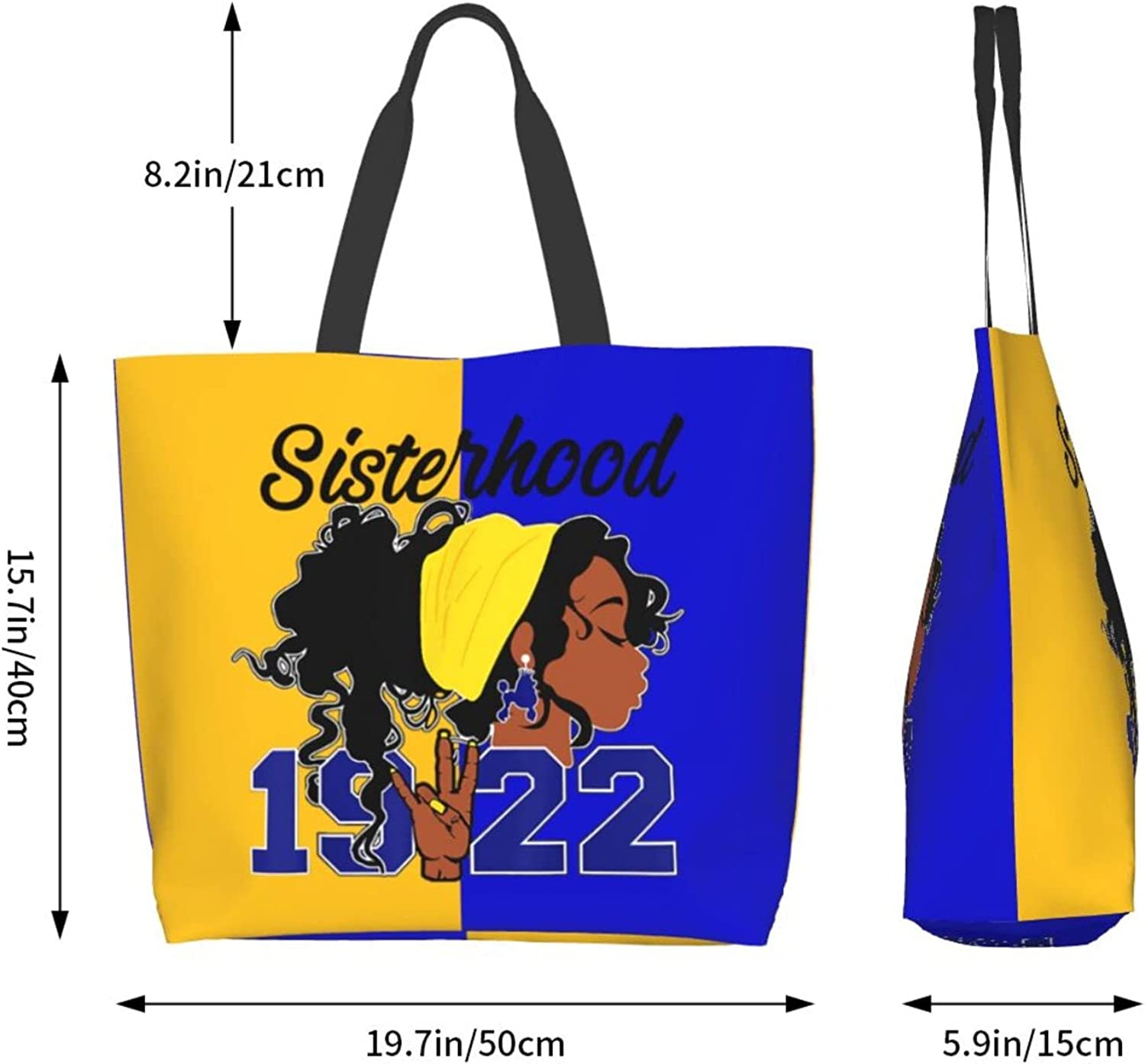 Sigma Gamma Rho Tote Bag Handbag Shopping Office Commuter Shopping Solid Fashion Sense