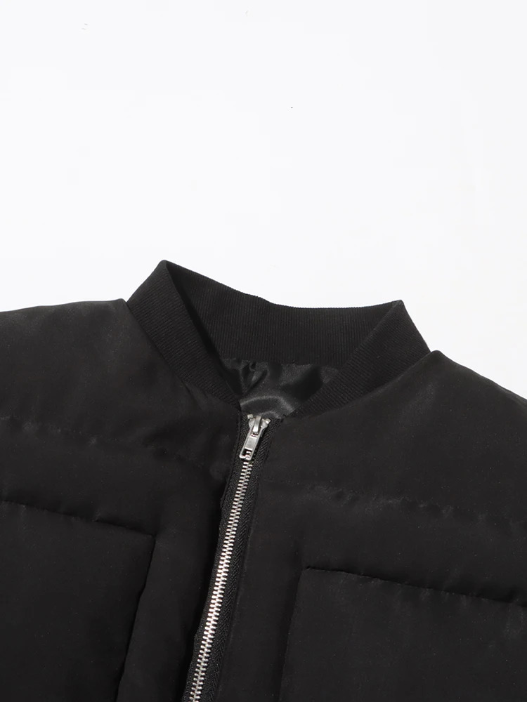 TWOTWINSTYLE Womens Solid Weight Loss Jacket Stand up Collar Flame Sleeve Work Patch Zipper Minimalist Tuned Jacket Womens Fashion 241107