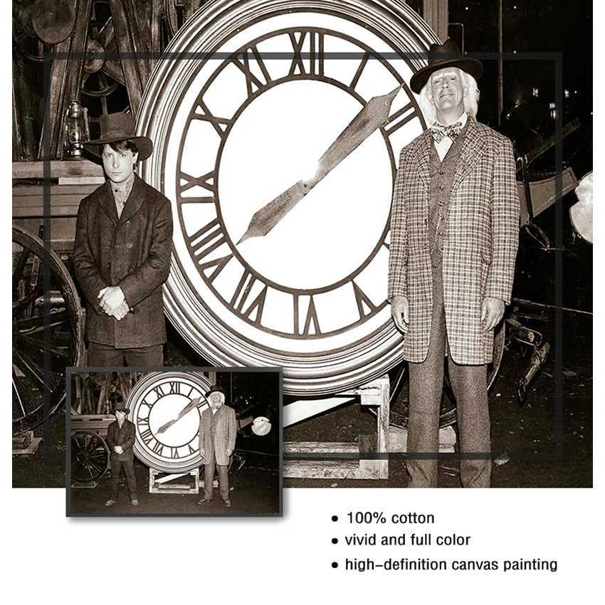 Style Wall Art Canvas Home Decoration Return to the Future Poster ic Film Printing Replace Film Retro Photo Retro X241107 - view 6