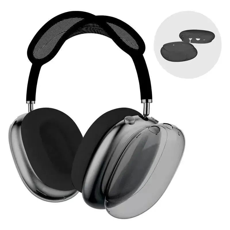 For Airpods 2 pro headphones Max tws earbuds Accessories Transparent TPU Silicone Wireless Bluetooth earphones Max 2 Headset pro max Case