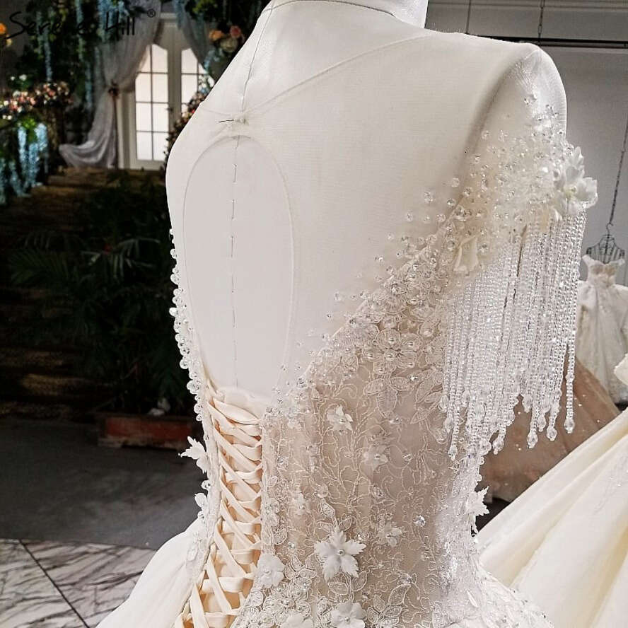 SERENE HILL Extreme Sleeveless Sexy Vintage Wedding Dress 2025 Crystal Wers High-End Custom Tulle Bridal Gown C12470