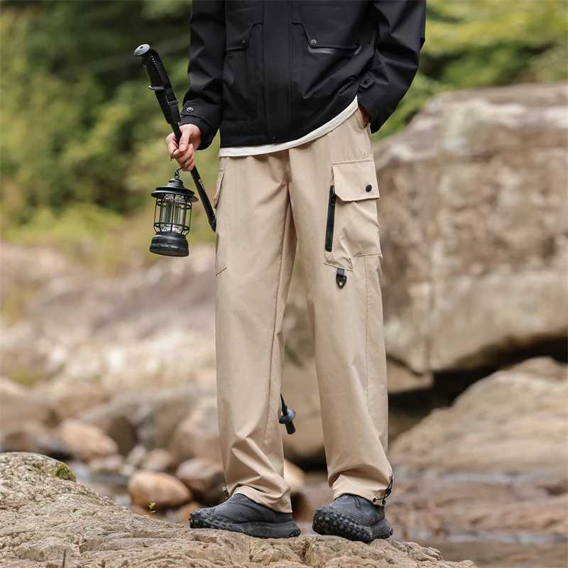 Fashion Brand Solid Color Trousers Outdoor Army Casual Joggers Trousers Male Spring Autumn Mens Cotton Cargo Pants Men LX241107