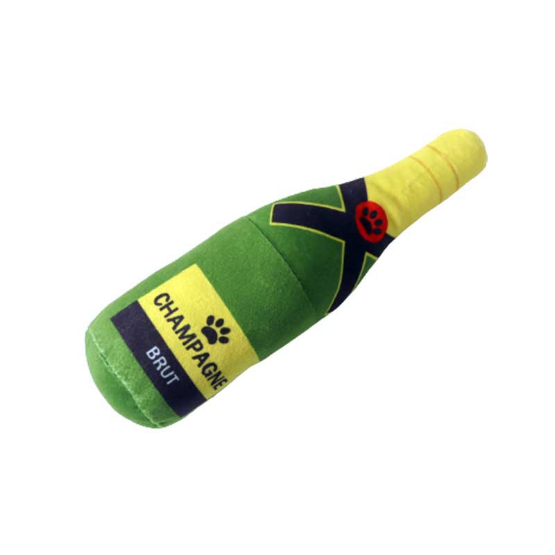 2024 Most Popular Small Eco-Friendly Pet Gnawer Chewing Bottle Toy Plush Stuffed Toy for Small Animals Bag Packed