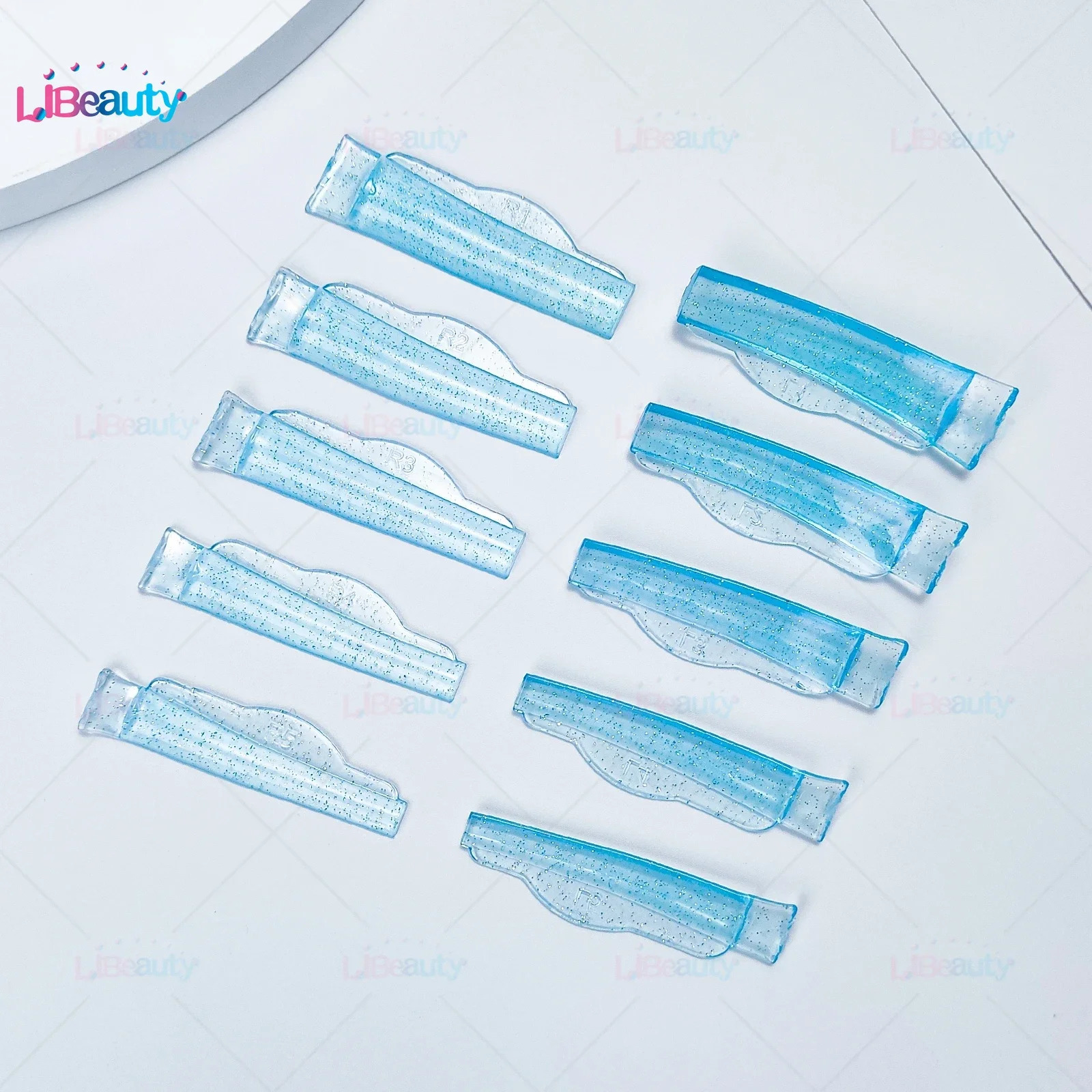 Libeauty C Curl 5 pairs of silicone free eyelash pads adhesive eyelash covers 3D eyelash curler accessories beauty tools 241107