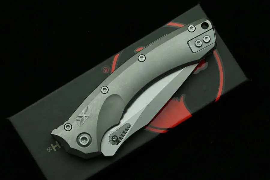 New Amphibious 137RL Manual Titanium Handle Mark M390MK Blade Outdoor Camping Hunting Kitchen Survival EDC Tool Folding Knife X241108
