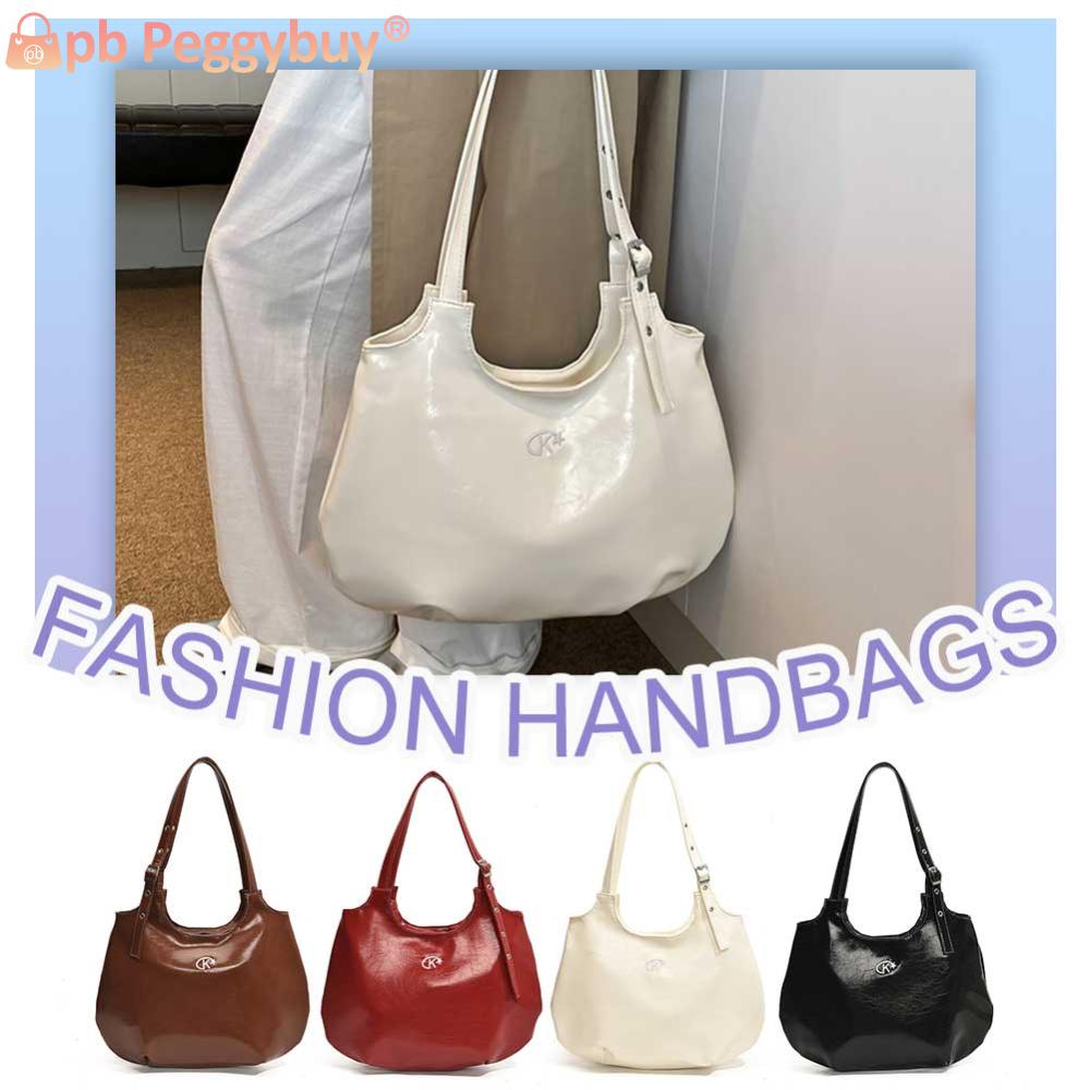 Shoulder Bag for Women Adjustable Strap Handbag PU Leather Underarm Bag Satchel Purse for Work Travel