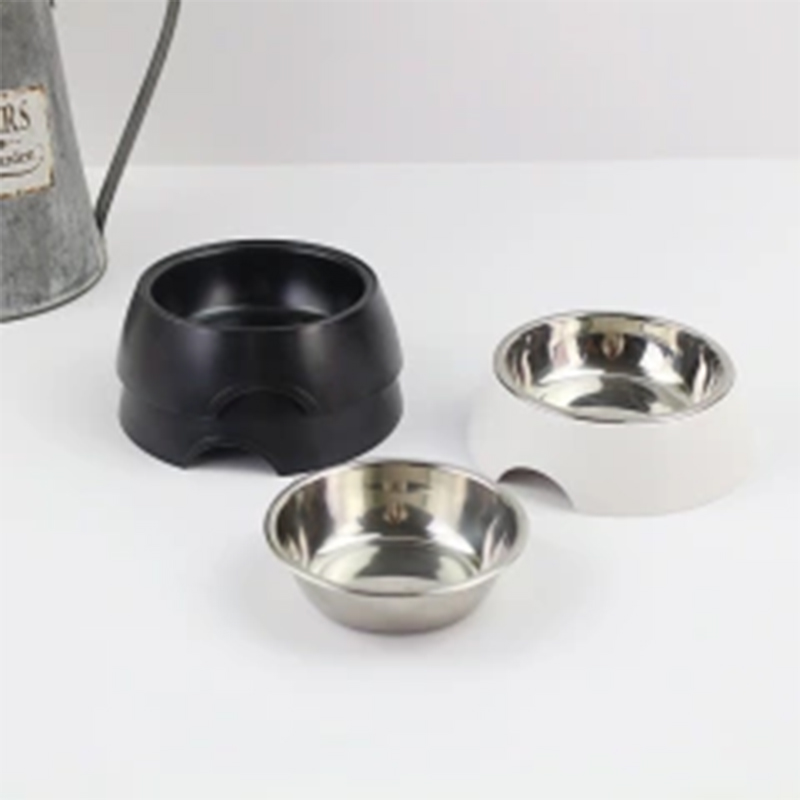 Eco-Friendly Melamine Canine Dining Plate Slip Resistant Design with Adjustable SS Edge