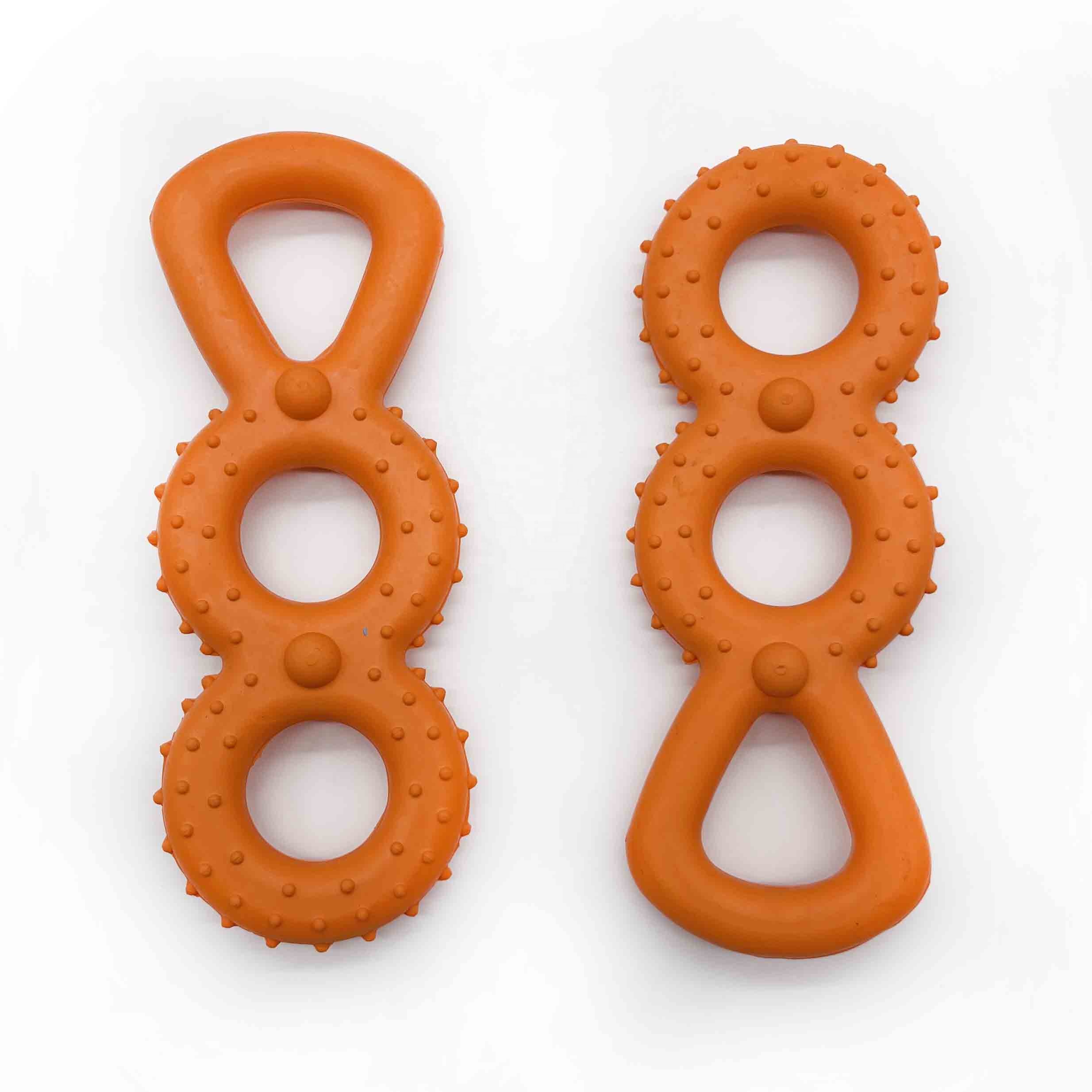 Super tough indestructible rubber toy handle dog chewing toys