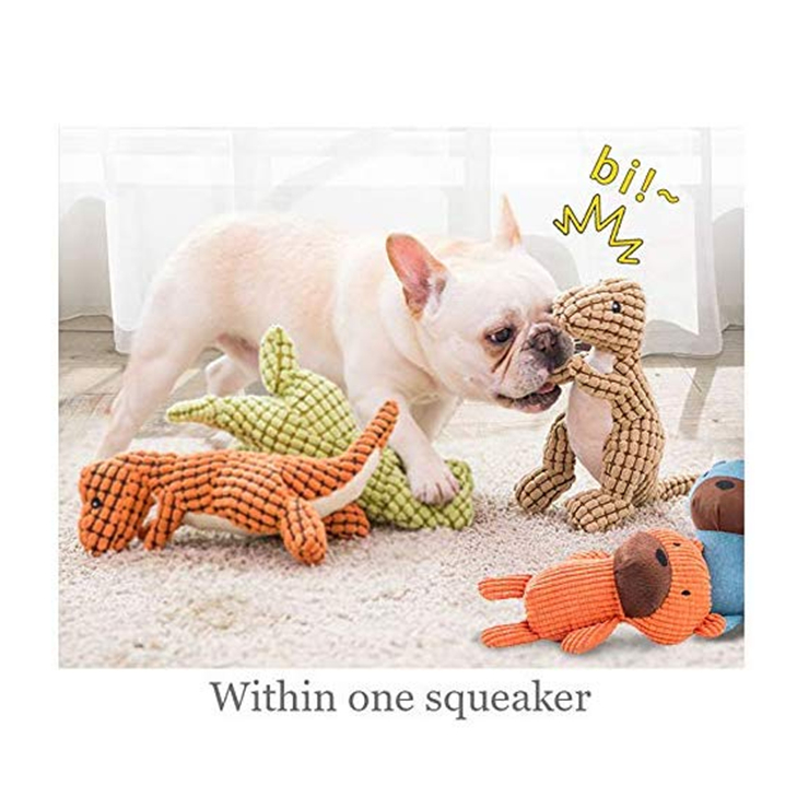 Dog Toy New Cartoon Dinosaur Vocal Dog Toy Bite Resistant Dinosaur Plush Dog Toys