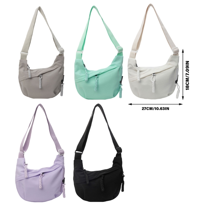 Stylish Canvas Shoulder Bag for Students and Professionals with Multiple Pockets Dropship