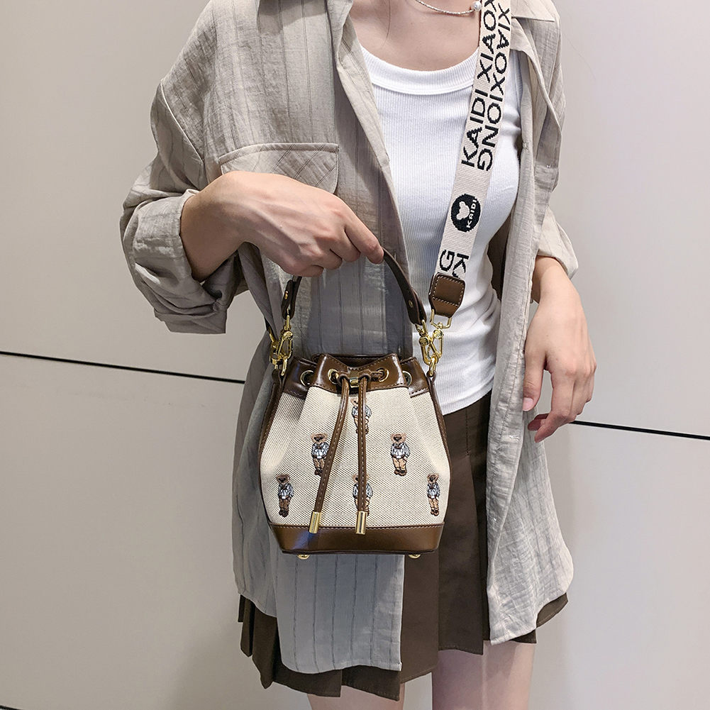 Shoulder Bag for Women Embroidered Top Handle Handbag Removable Strap Crossbody Bag Tote Handbag Commuter Travel Bag