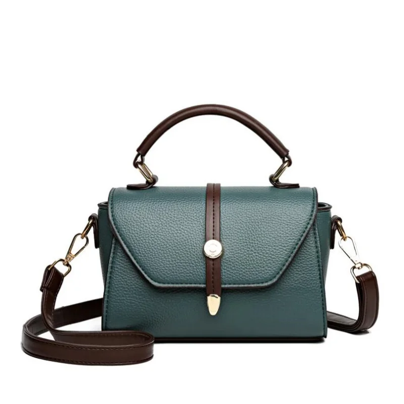 2024 Women's Messenger Bag High Quality Soft Leather Girl Shoulder Crossbody Bags Trendy Designer Female Handbag