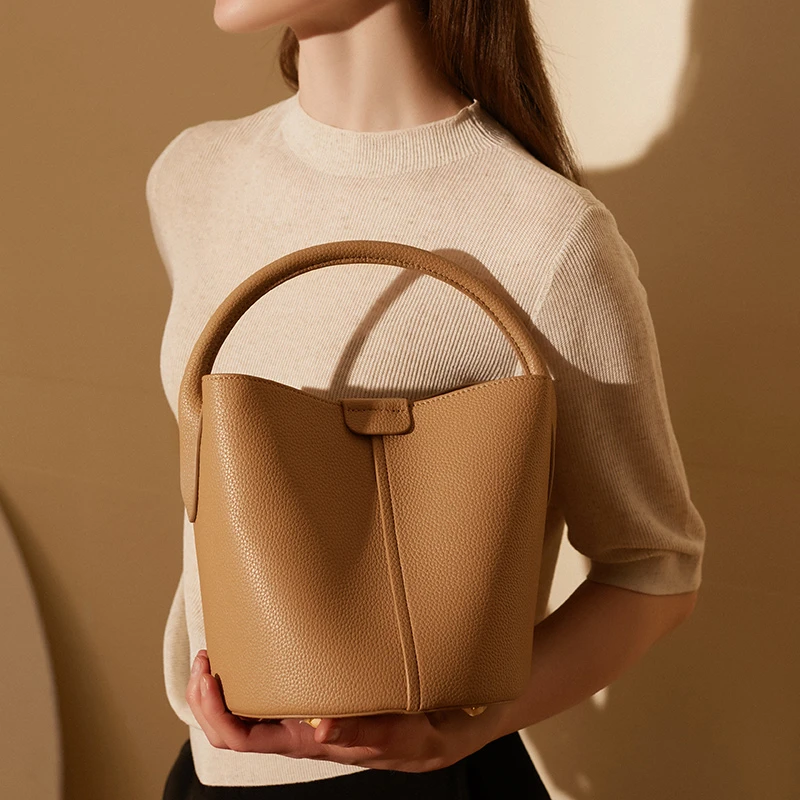 2024 Trendy Designer Handbag and Wallet Hifashion Leather Women's Bucket Shoulder Crossbody Bag
