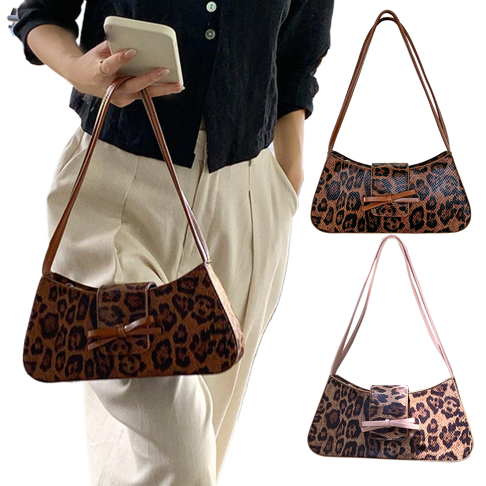 PU Leather Magnetic Closure Square Bag Shoulder Bag for Women Bowknot Underarm Bag Satchel Purse Work Travel Bag