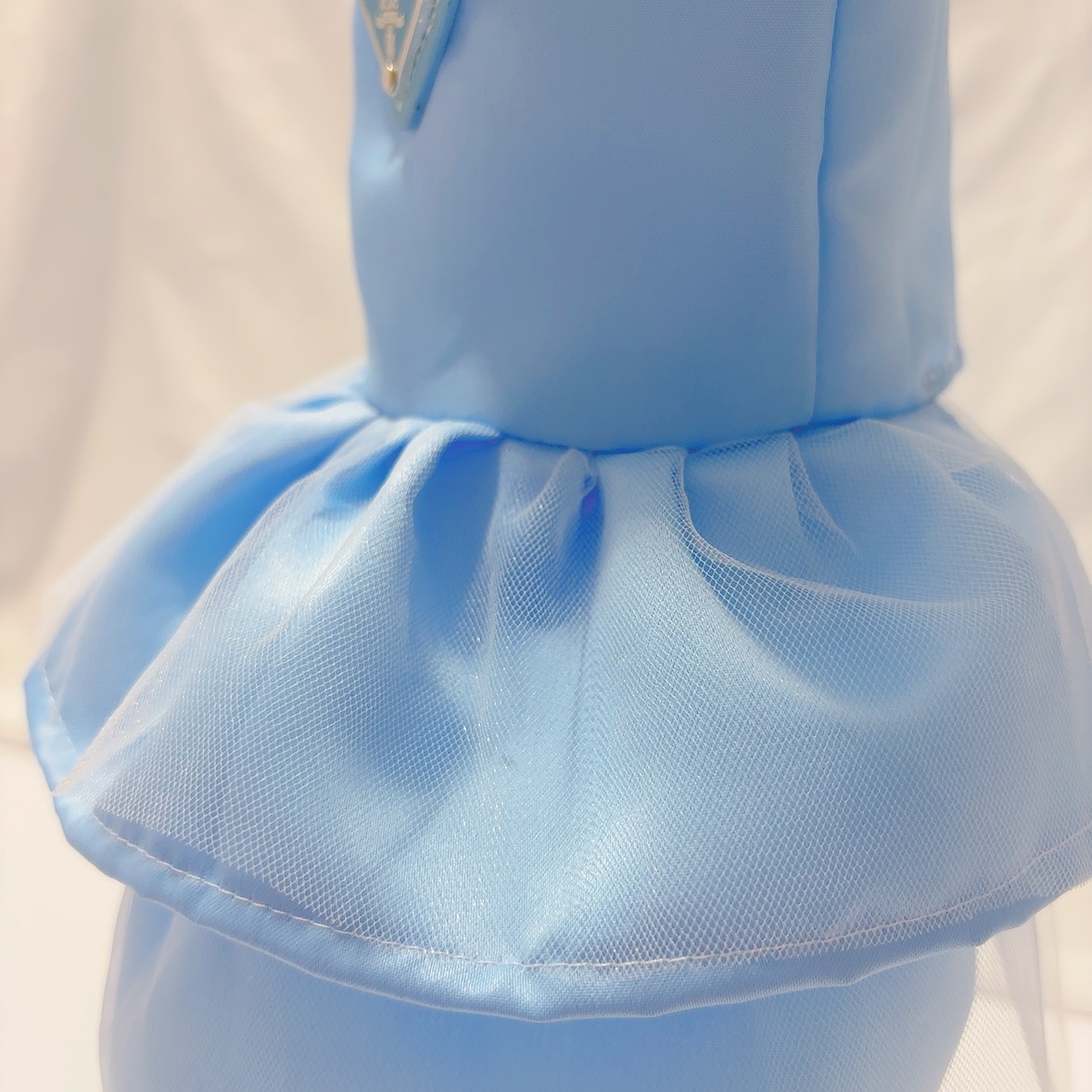 free shipping Dress Summer Apparel Girl Puppy Skirt Holiday Dog Clothes Outfit Metal Triangle Tulle Doggie Dresses for Small Dogs Cats Pet Apparel, Bl