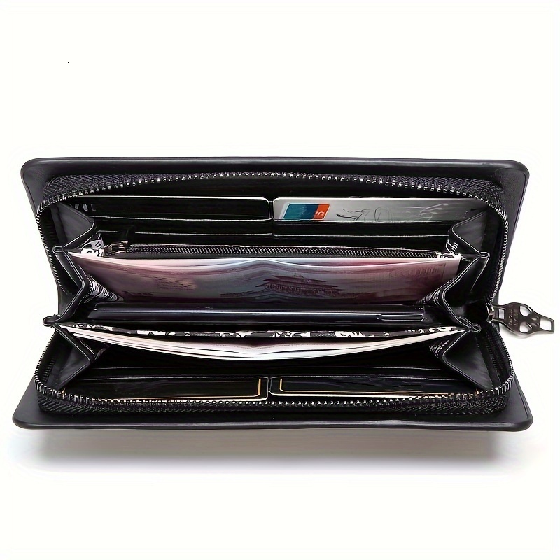 Fashion Metal Skull Women's Wallet Large Capacity Mobile Phone Bag Designer Card Bag