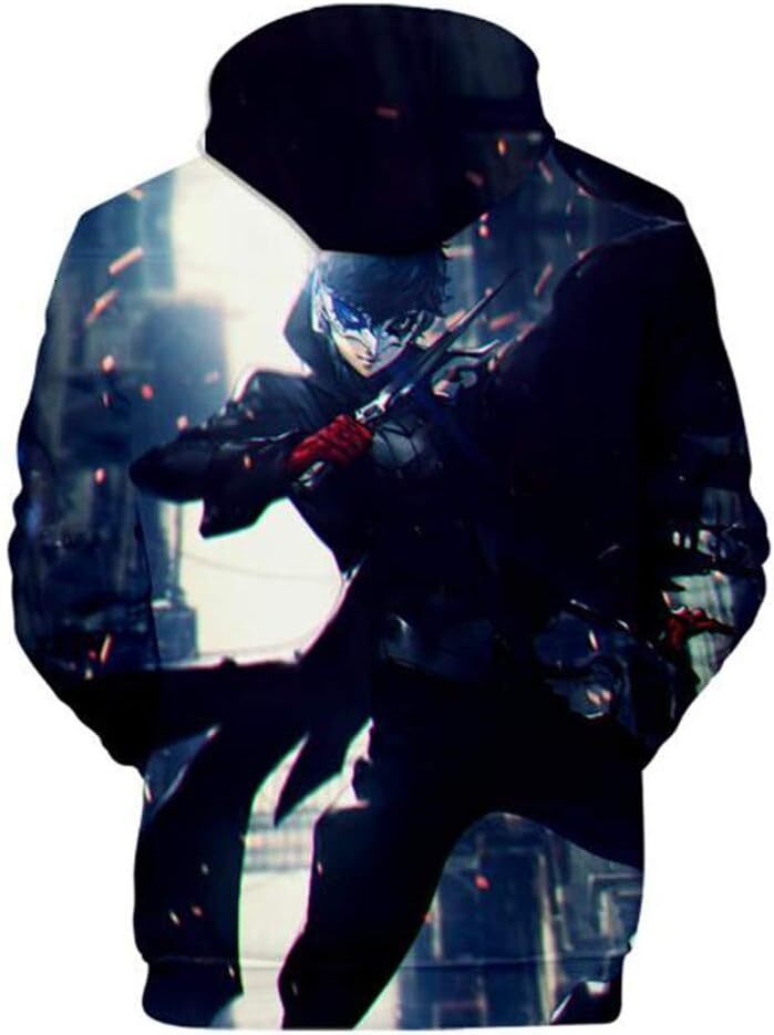 Hoodie for Mens Womens Anime Persona Game Hoodie Sweatshirt 3D Print Pullover Sweater Hooded Tracksuit Graphic Trendy patterns